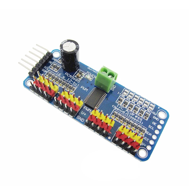 16 канальный 12 битный PWM/Servo Driver I2C интерфейс PCA9685 модуль Raspberry pi щит servo Щит|16 channel 12-bit