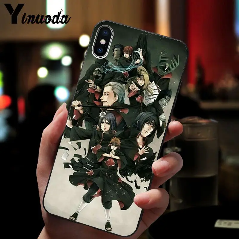 11pro MAX Наруто AKATSUKI пользовательские фото мягкий чехол для телефона iPhone 8 7 6 6S Plus 5 5S