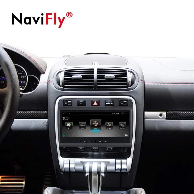 NaviFly Android 9 1 32G ROM автомобильный аудио gps навигатор для Porsche Cayenne 2003-2010 с FM AM радио