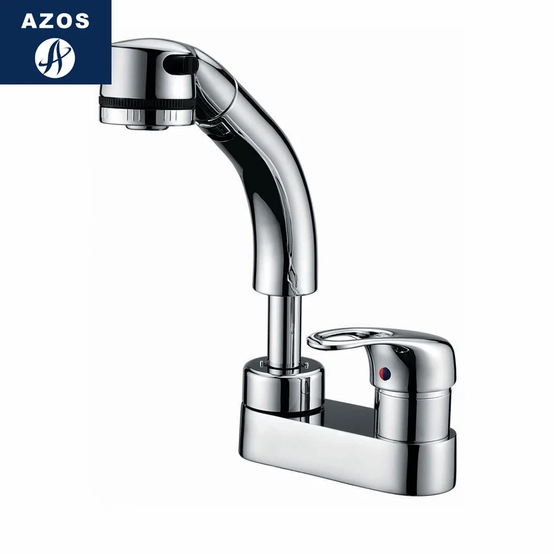 Azos выдвижной кран вращающийся смесительный клапан латунный хромированный