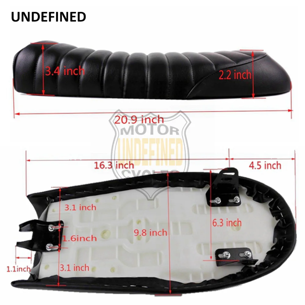 Мотоциклетное сиденье винтажное кафе Brat Racer Seat для Honda CG125 CB 500 750 Yamaha XJ550 XJ650 XS650 XS SR125