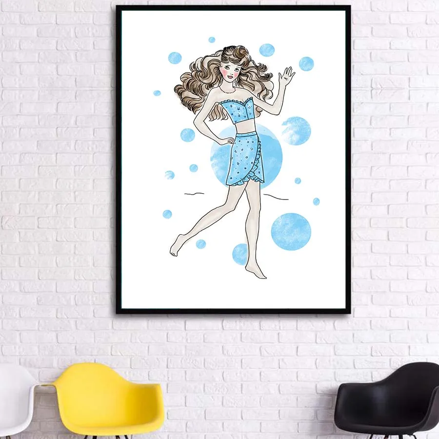 Сексуальное бикини для девочек Художественная Картина на холсте рисунок стену