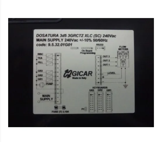 Панель управления эпобар 60100410 3D5 XLC GICAR 9.5.22.68 G02 9.5.2.01 G01|Детали для хлебопечки| |