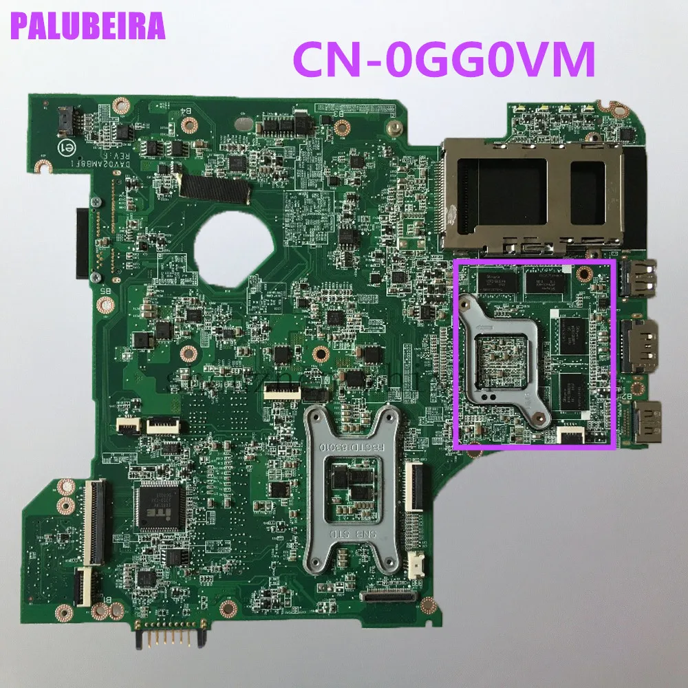 Материнская плата для ноутбука Dell Vostro 3450 V3450 HM67 PGA989 0GG0VM системная с графической