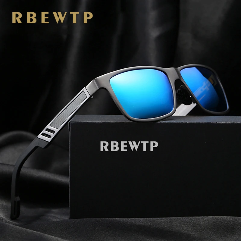 RBEWTP UV400 поляризованные солнцезащитные очки Брендовые алюминиевые магниевые