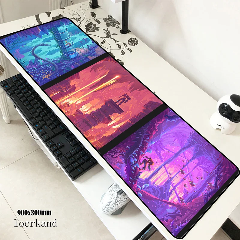 Коврик для мыши metroid 90x30 см профессиональный игровой коврик персонализированные