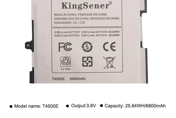 KingSener T4500E T4500C Замена Батарея для samsung Galaxy Tab 3 10,1 P5200 P5210 P5220 P5213 GT-P5200 SP3081A9H 6800 мА-ч