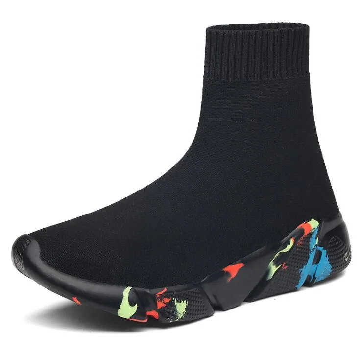 Дышащая сетка женская спортивная обувь для мужчин унисекс женские высокие носки