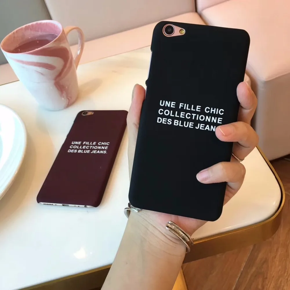 LANCHE новый жесткий слова узор чехол для телефона Мобильный сумка iPhone 6 7 8 плюс