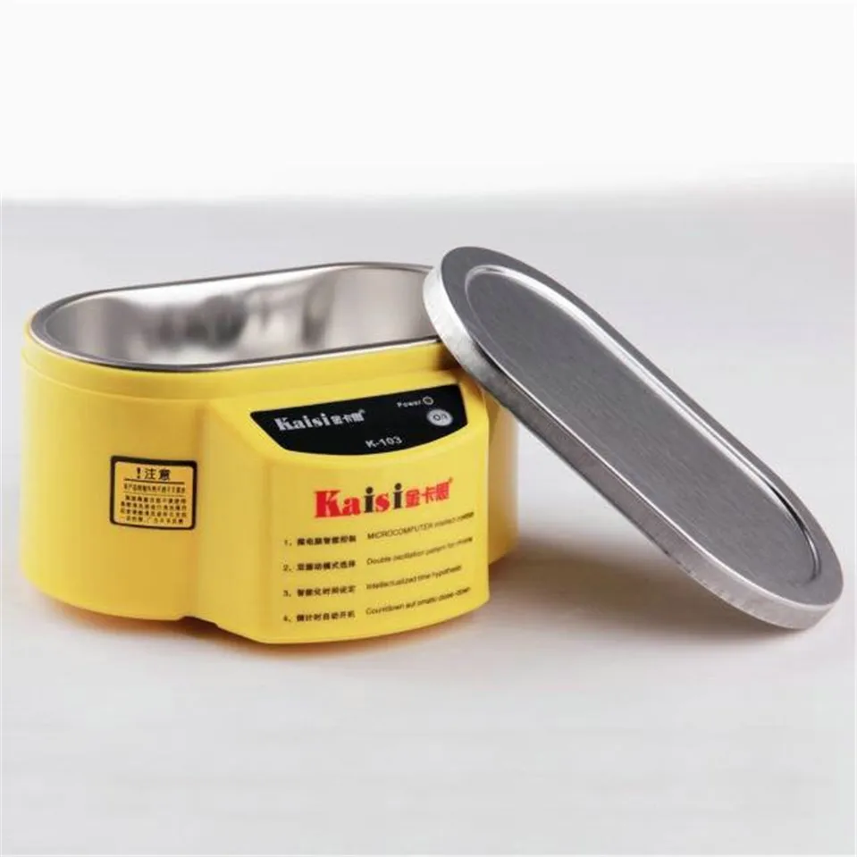 Оригинальный компактный цифровой ультразвуковой очиститель для ванны KAISI K 105 220 В