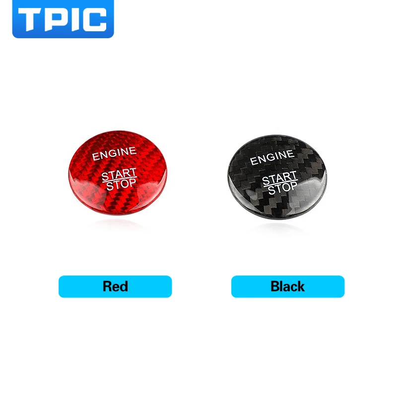 Наклейки TPIC для кнопки включения и остановки двигателя автомобиля из