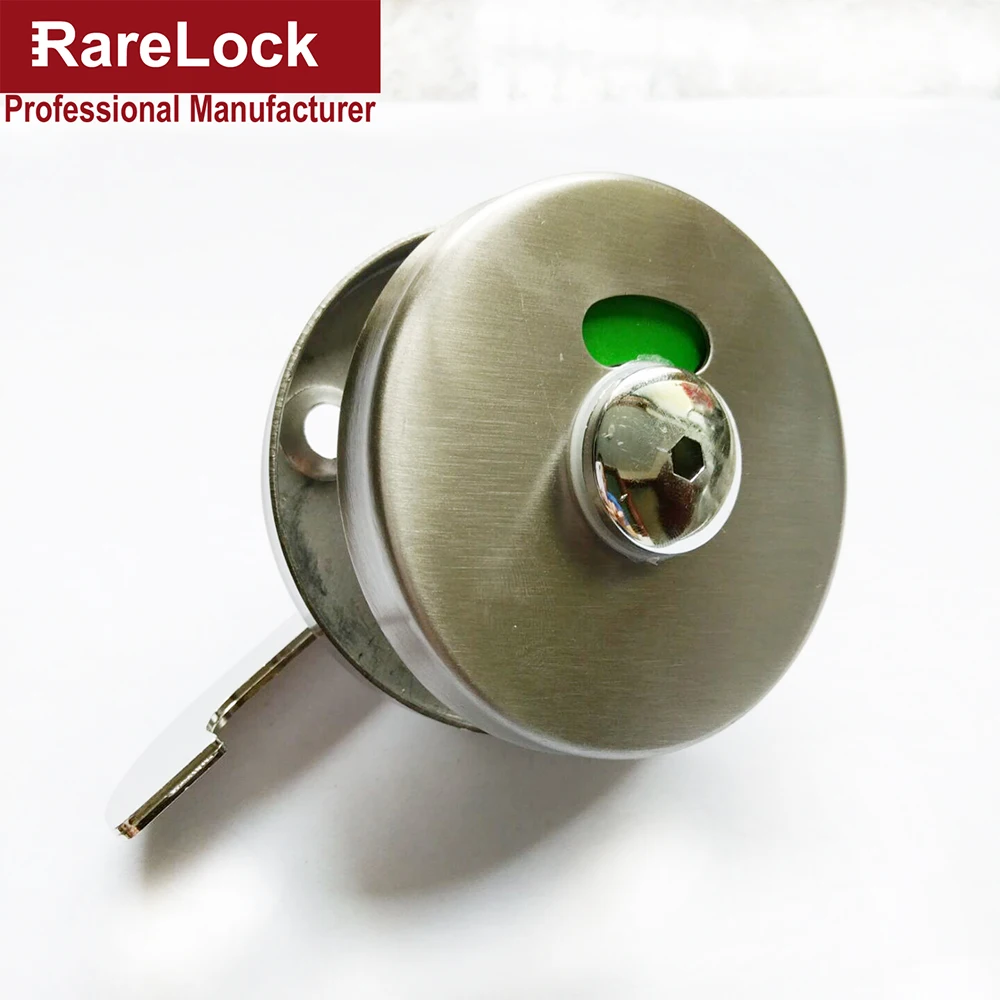 Плоский дверной замок для туалета из нержавеющей стали с этикеткой аксессуар