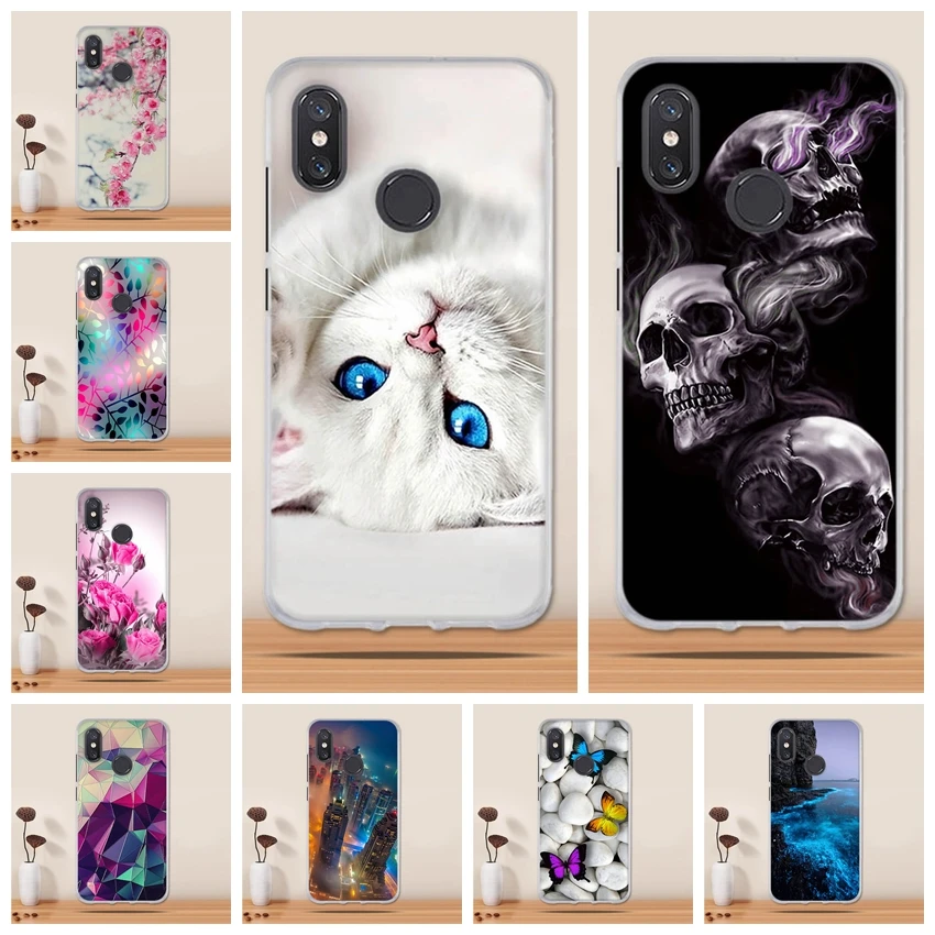 Для Funda Xiaomi Mi 8 чехол Мягкий Силиконовый ТПУ 3d милый для mi Coque | Мобильные телефоны и