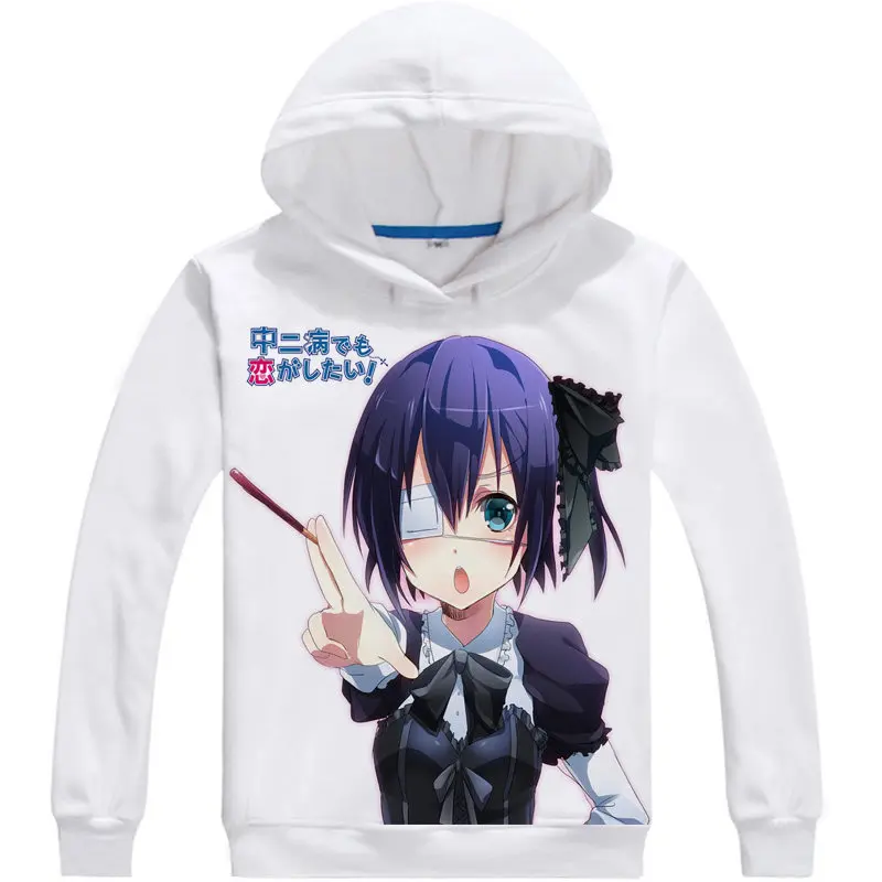 Толстовка с капюшоном Love Chunibyo &amp Other Delusions аниме таканаши Рикка косплей толстовка