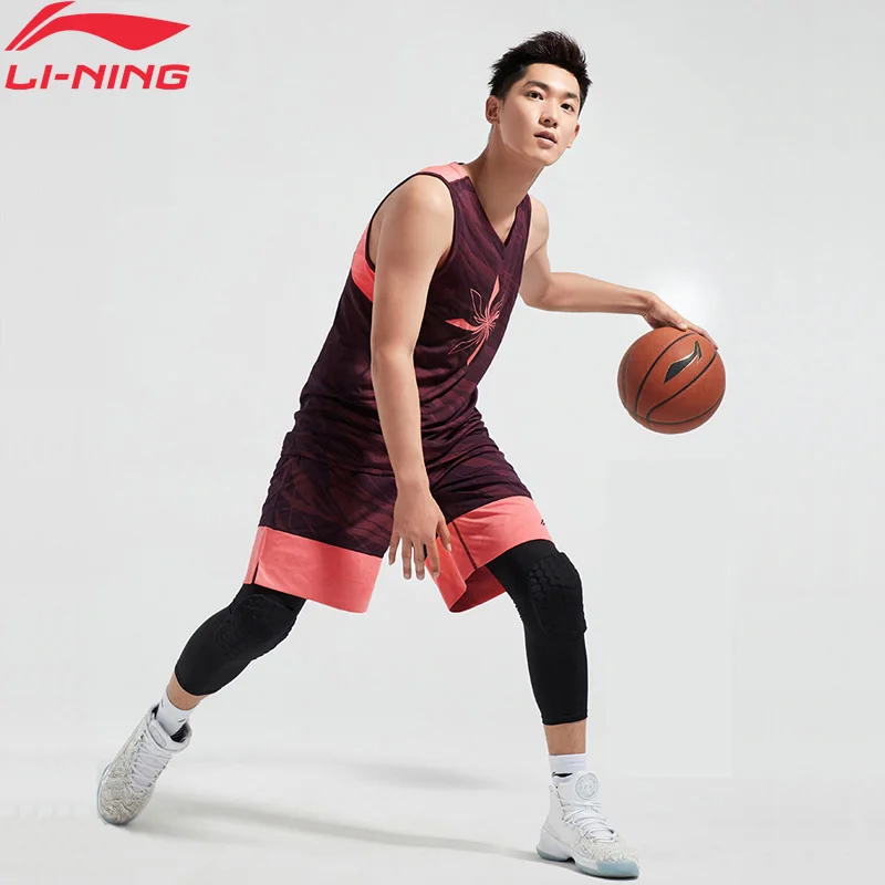Li-Ning мужские спортивные шорты для баскетбола, тонкие, полиэстер, дышащие, удобные, с подкладкой, спортивные шорты AAPN287 MKD1594