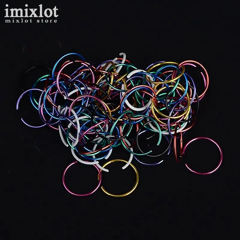 Imixlot 20 шт. пирсинг носа кольцо Поддельные перегородки Украшения для тела