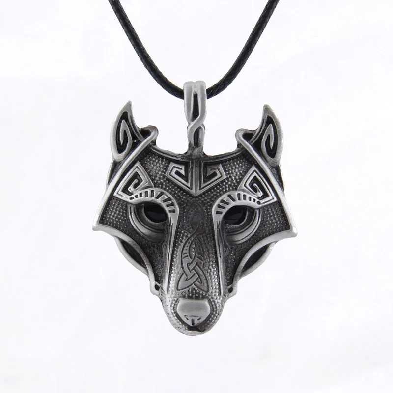 Качество антикварной Медь дикий дух волка норвежский викинг Волчья Голова