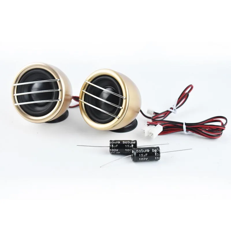 Золотой автомобильный аудио центральный динамик 2 5 дюймов средний твитер