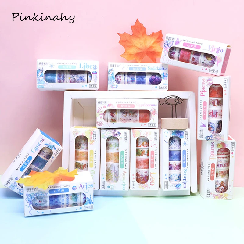 6 шт./кор. Созвездие планеты девочка Звезды Луна полет васи лента пуля дневник