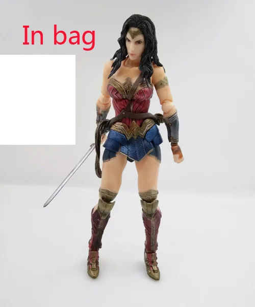 PLAY ARTS PA Kai, Бэтмен против Супермена, Рассвет Справедливости, Wonder Woman, фигурка из ПВХ, игрушечная статуэтка, 27 см, версия Лиги Справедливости ch - Цвет: PA Wonder in bag