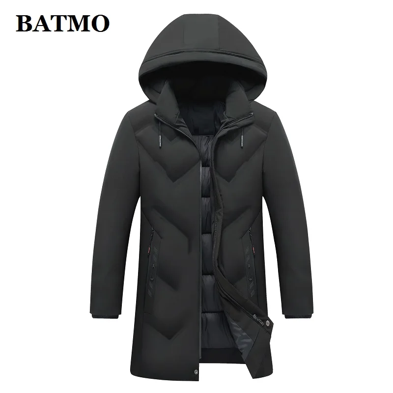 BATMO 2019 Новое поступление зимние высококачественные мужские парки с капюшоном