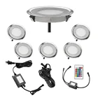 6 шт. 58 мм светодиодные светильники 0,5 Вт 7LM SMD3350 EUUSUKAU вилка для наружного садового декора, подземный водонепроницаемый прожектор