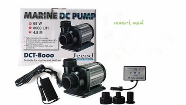DCT-8000 Пластиковые аквариумные насосы с переменной частотой, 1 штука, бесшумные волнистые насосы, внешний водяной насос для аквариума JebaoDCT 4000 6000 8000 12000 - Цвет: DCT-8000