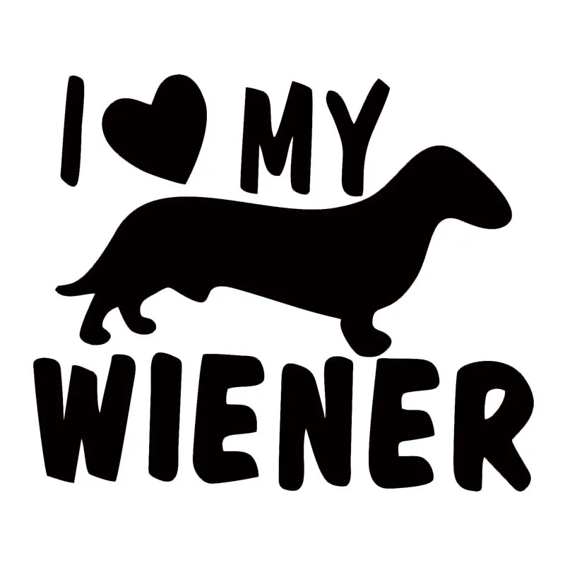 Горячие деньги стикер автомобиля для I Love My Wiener Забавный автомобиль грузовик