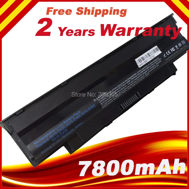 6600mAh лаптоп с Батарея для DELL Inspiron 13R 14R 15R 17R M501 N3010 N4010 N5010 Vostro 1450 3450 3550 3750 KB6128|battery for
