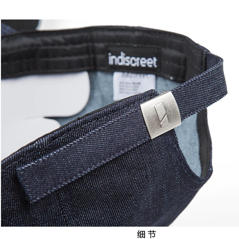 Мягкая Кепка в ковбойском стиле Регулируемая Мужская Черная/синяя бейсболка