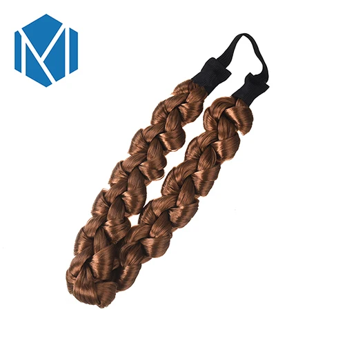 3cm coffee М мизм 3 см синтетический парик твист резинки для волос модные косы аксессуары для волос женские богемные плетеные эластичные повязки стрейч-бандана - Цвет: 3cm coffee