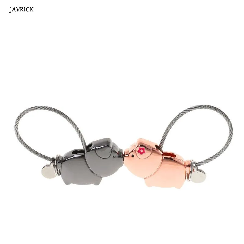 Мини Новинка Lucky Pig парный замок безопасности без ключей без паролей милый любовник брелок с поросенком кулон украшение подарки