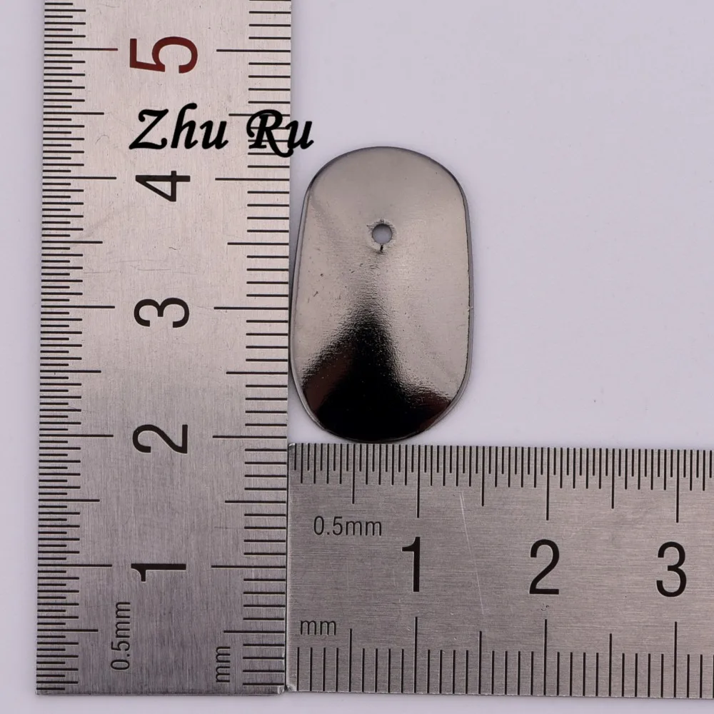 23*14.2mm 10pcs Charms Elliptical solid perforated gasket oval handmade Craft pendant making fit Vintage DIY for necklace | Украшения и