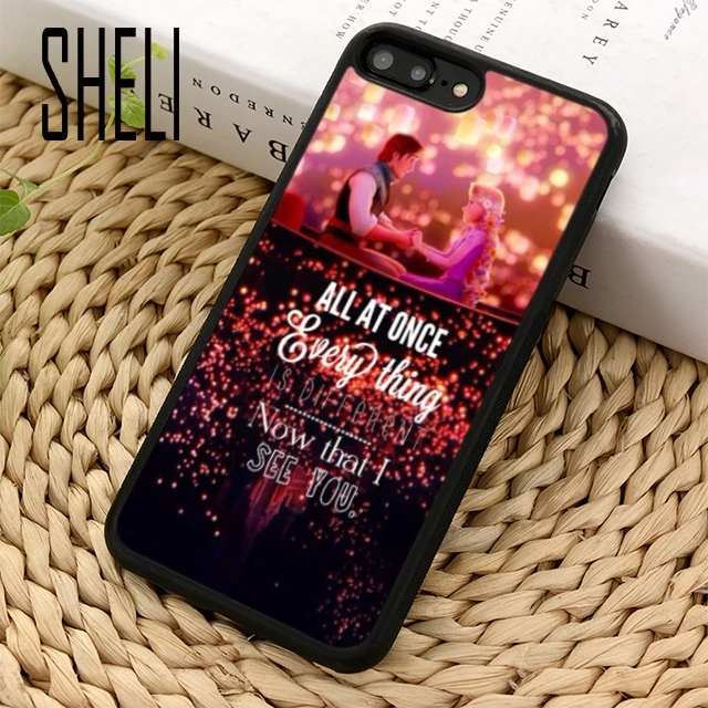 SHELI Tangled Rapunzel Phone Case Cover For iPhone 5 6 6s 7 8 plus 11 pro X XR XS max Samsung S6 S7 edge S8 S9 S10 |