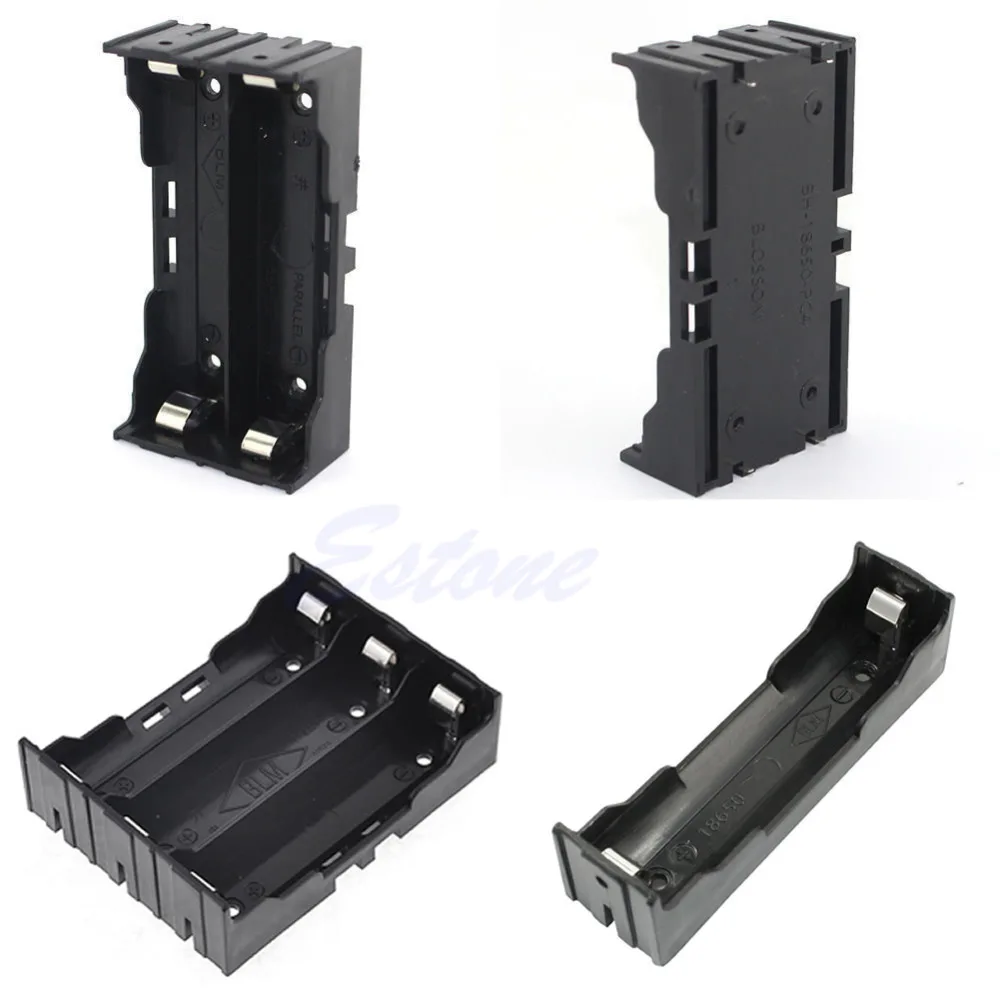 

Plastic Battery Case Holder Storage Box For 18650 Rechargeable Battery 3.7V DIY