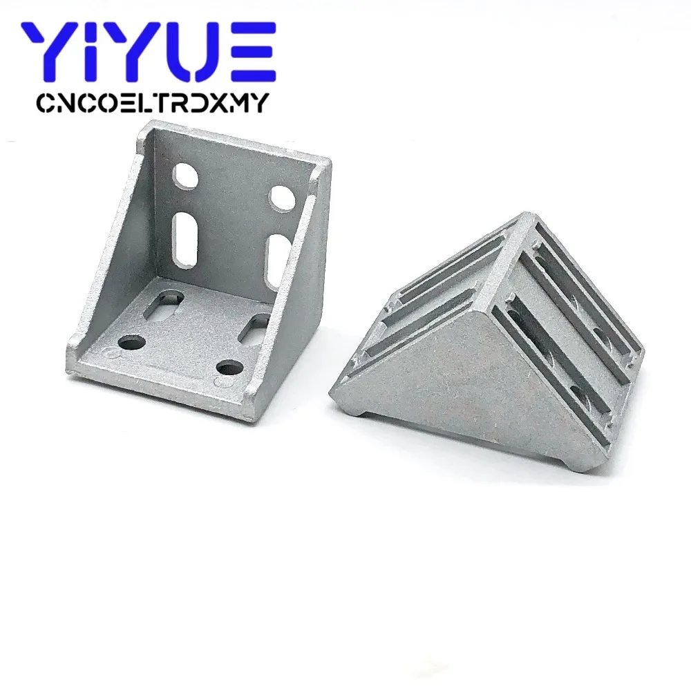 Фото 2pcs of 6060 Corner Fitting Angle 60x60 Decorative Brackets Aluminum Profile Accessories L Connector Fasten connector Обустройство 2pcs of 6060 Corner Fitting Angle 60x60 Decorative Brackets Aluminum Profile Accessories L Connector Fasten connector Обустройство