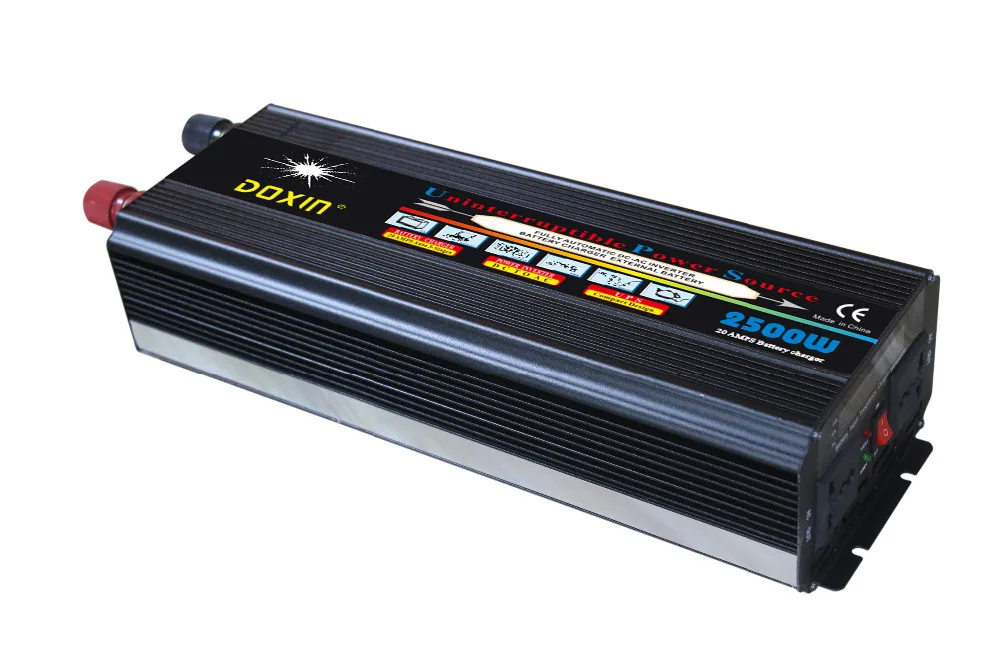 UPS модифицированных волн Мощность инвертор ЖК дисплей 2500W DC12V для AC110V 60 Гц с