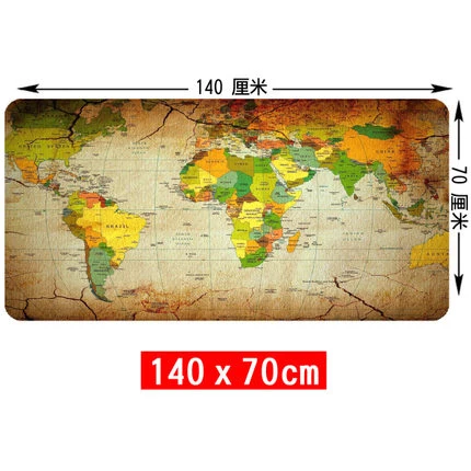 Карта мира, 140 см x 70 см, супер большой коврик для большого стола, ноутбука, ноутбука, коврик, игровой коврик для геймера - Цвет: 1