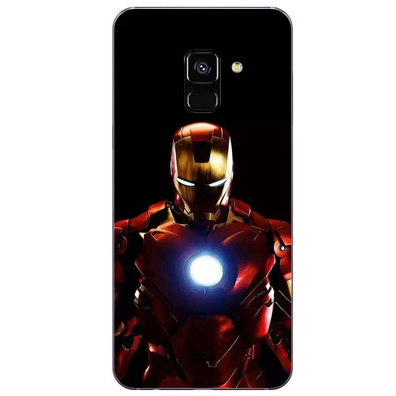 Чехол Marvel Superman Hombre de Hierro Batman DC Comics silicona для Samsung A10 S10LITE S8 S9PIUS S7EDGE 2018A8