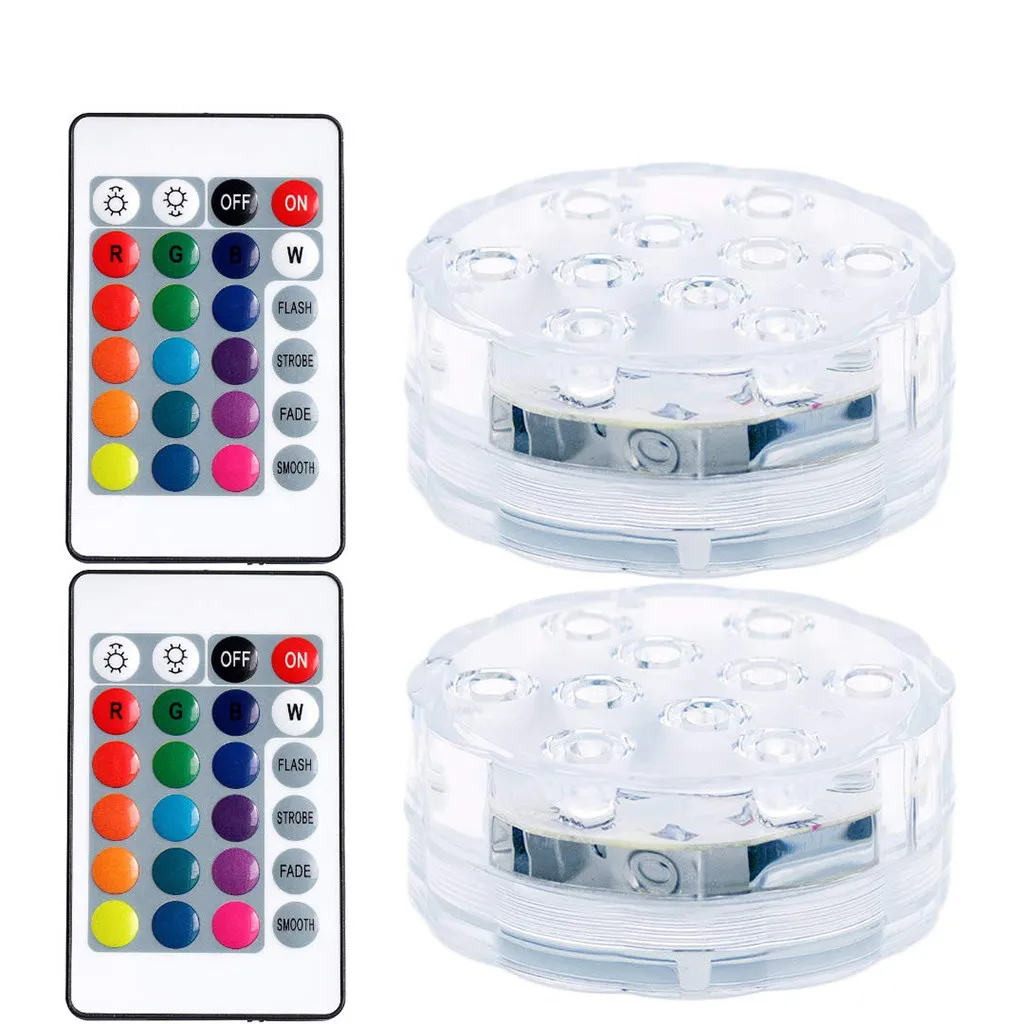 Clear Светильник для бассейна RGB светодиодный светильник Погружной подводный светодиодный светильник+ пульт дистанционного управления Водонепроницаемый погружной светильник водный светильник s - Испускаемый цвет: Clear