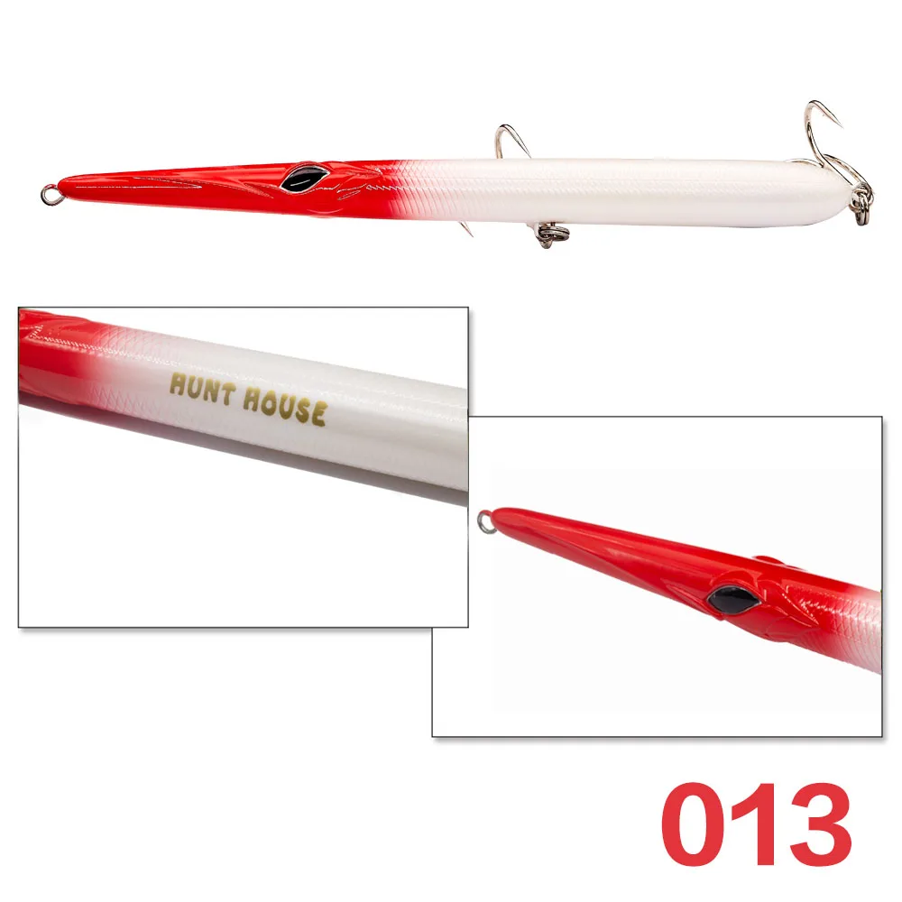 013 Hunthouse stylo 210 рыболовные приманки карандаш 205 мм 31/36 г длинный Литой карандаш stickbaits плавающий оседающая на дно приманка игла красивый - Цвет: 013