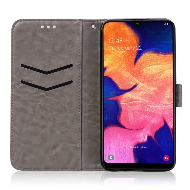 Роскошный защитный чехол-книжка из искусственной кожи чехол для samsung A10 чехол задняя крышка чехол для телефона для samsung Galaxy A10 10 SM-A105F A105 A105F крышка