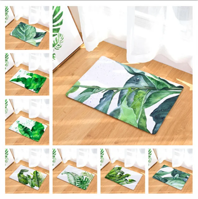 Тропические растения банановые листья придверный коврик ковер для ванной и