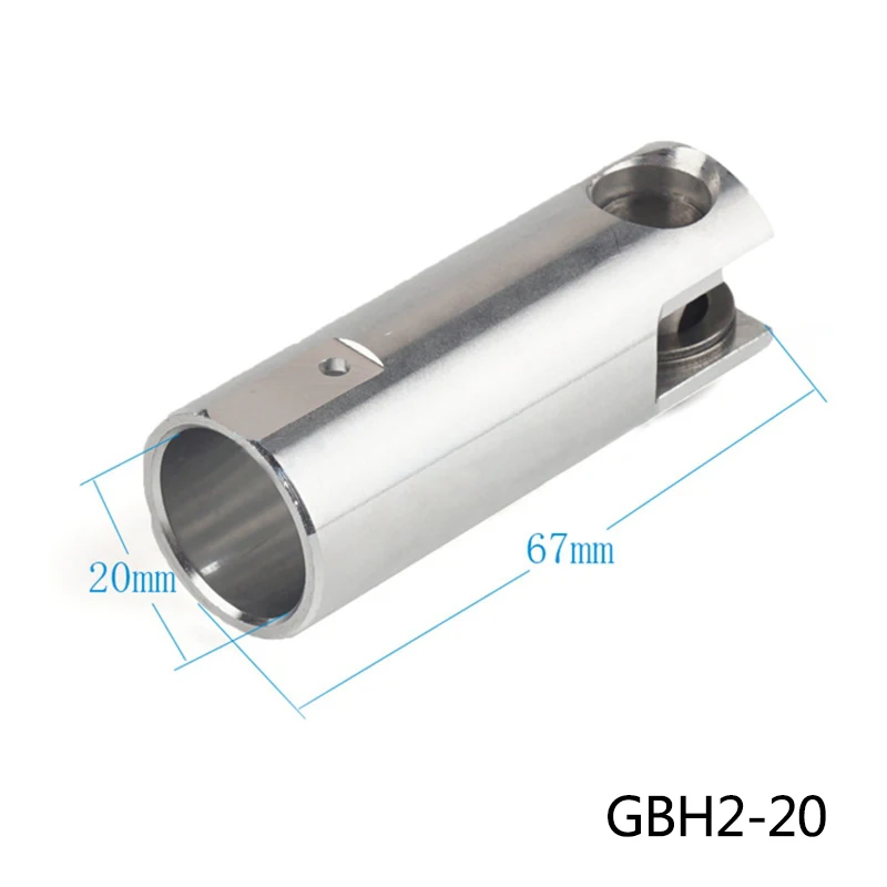 Серебряный тон алюминиевый электрический перфоратор поршень для Bosch GBH2-20/GBH2-24/GBH2-26 Аксессуары для инструментов, высокое качество - Цвет: GBH 20