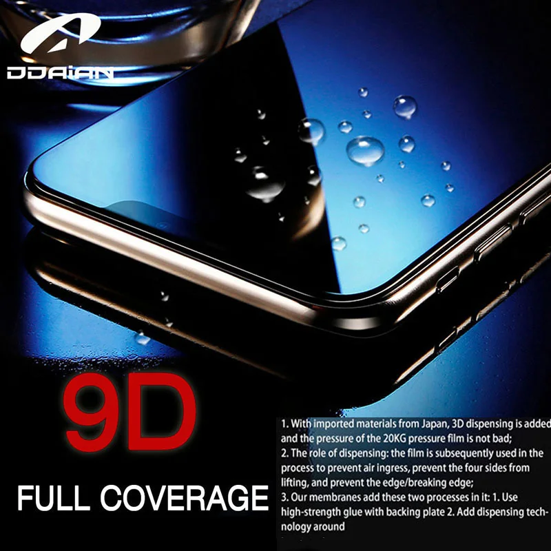 Закаленное стекло для Iphone X/XS XR экран телефона 9D Full HD MAX защита экрана высокой