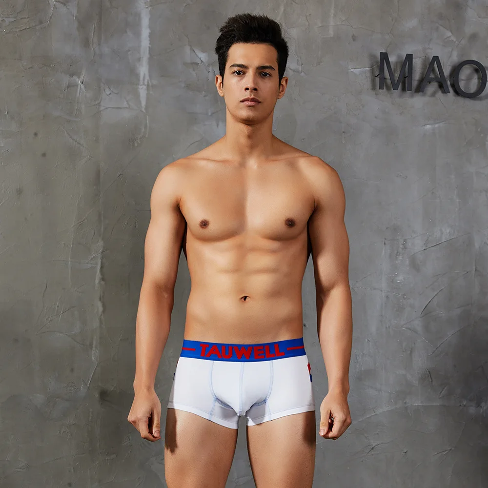 Мужское нижнее белье, боксеры, шорты, cueca masculina ropa interior hombre boxershorts, мужские шорты, calzoncillos hombre marca sous vetement homme - Цвет: white