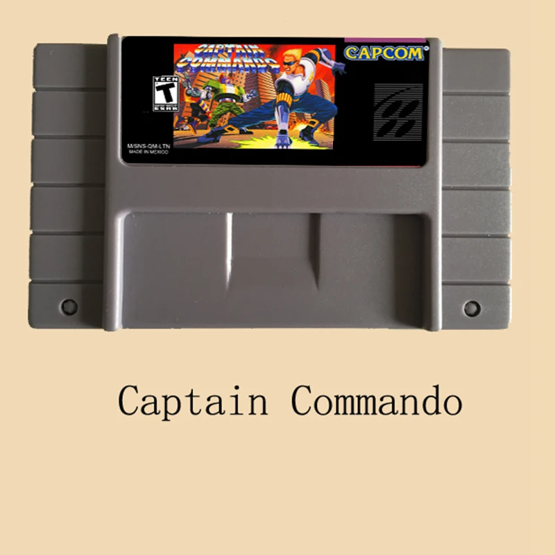 

Captain Commando 16 bit Big Gray Game Card For USA NTSC Game Player