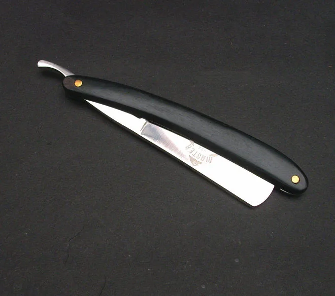 Япония Нержавеющая сталь Straight Edge Парикмахерская Бритвы Для мужчин складной