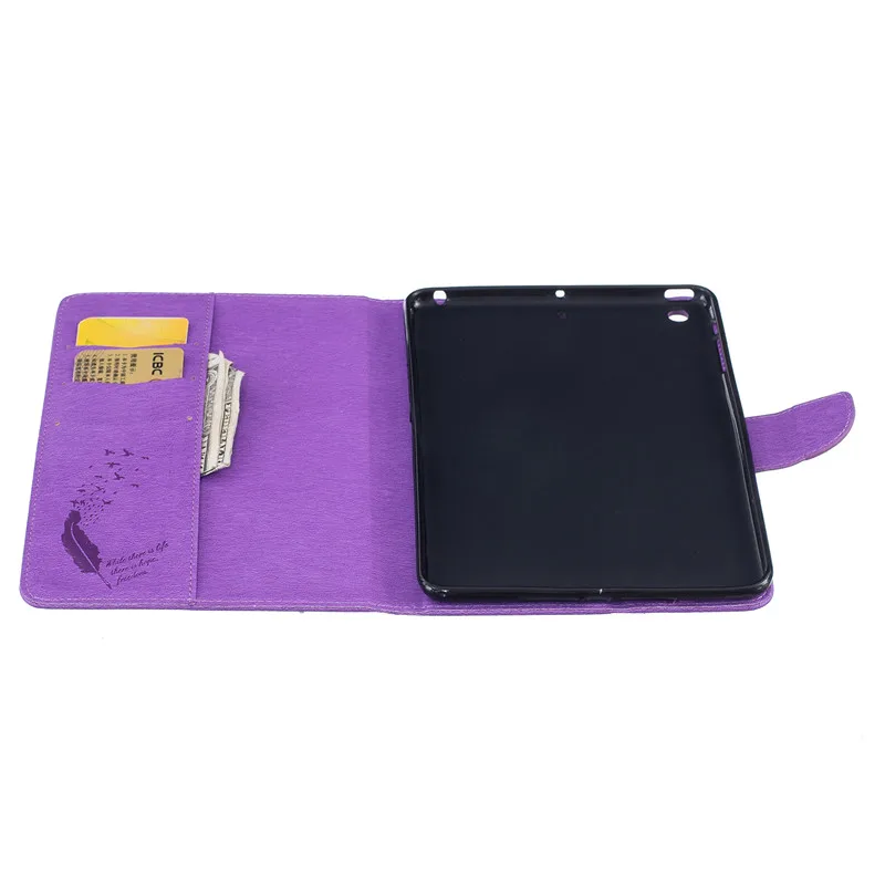 TopArmor 8 видов цветов Чехол из искусственной кожи с тиснением птицы для Apple Ipad Mini 1 2 3