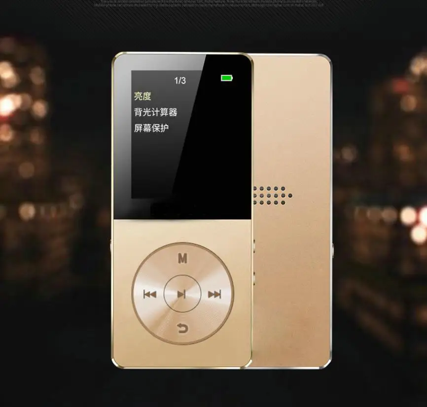 Динамик из сплава металла mp4 плеер 16 Гб HIFI без потерь звук музыка mp3 музыкальный FM
